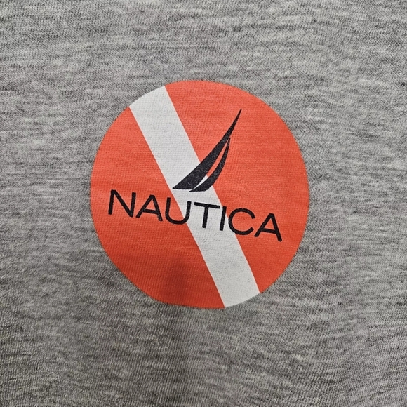 Nautica Gray T-Shirt XL Waikiki Reef & Wreck Diving Back Graphic SCUBA - Picture 5 of 8